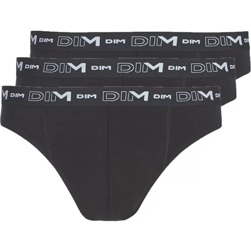 DIM spodnje hlače COTON STRETCH X3 Črna
