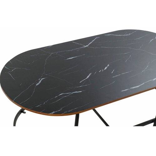  Jedilna Miza DKD Home Decor Les Kristal Železo 99,5 x 50 x 40 cm Slike
