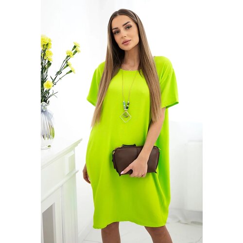 Kesi Włoski Dress with pockets and pendant kiwi Cene