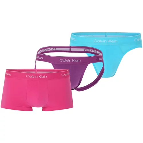 Calvin Klein Underwear Slip 'Pride' cijan plava / tamno ljubičasta / roza