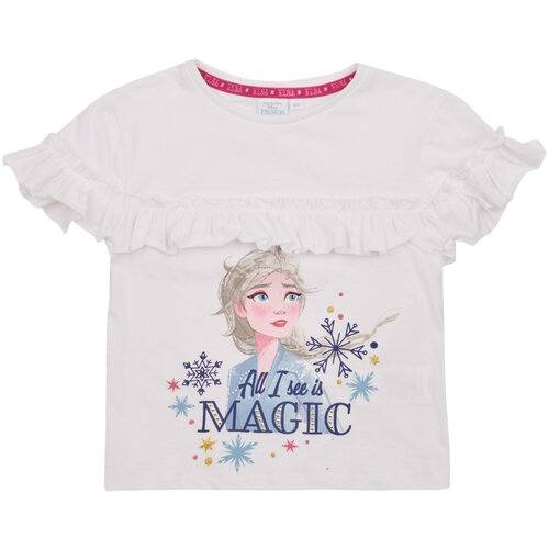 TEAM HEROES Majice s kratkimi rokavi T-SHIRT LA REINE DES NEIGES Bela Slike