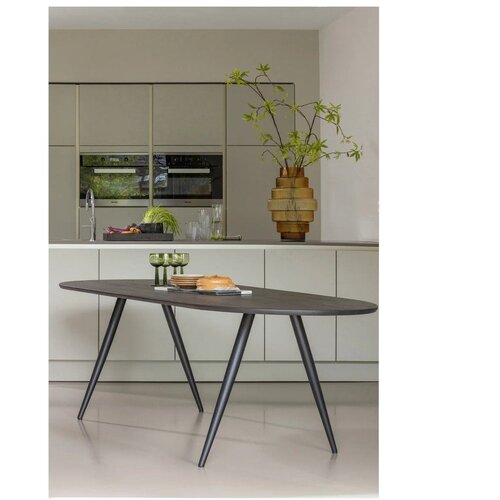 WOOOD Jedilna miza s hrastovo mizno plo&amp;scaron;čo 90x220 cm Tablo &amp;ndash; Slike