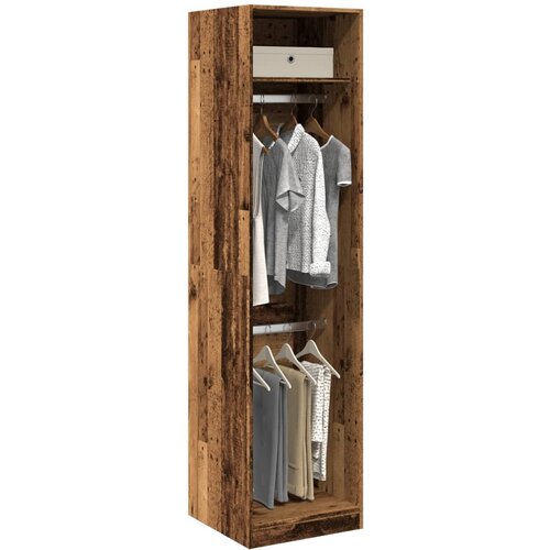 vidaXL Garderobna omara starinski les 50x50x200 cm inženirski les Cene