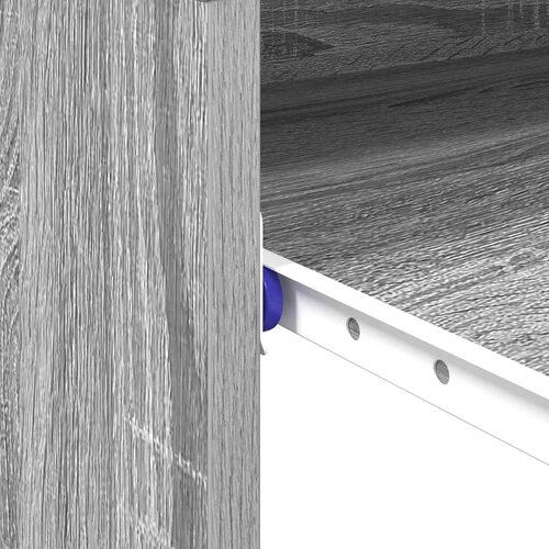  Stol s ladicama Siva Sonoma 77.5 x 43 x 79 cm Konstruirano drvo Slike
