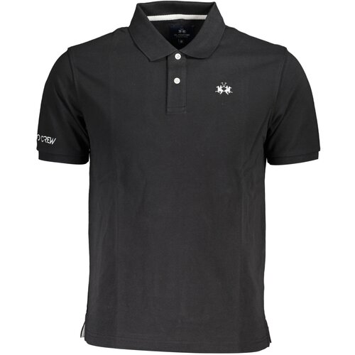 La Martina MEN&amp;amp;#39;S SHORT SLEEVE POLO BLACK Slike