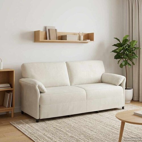 SOFA za 3 osobe Krem 198 x 83 x 95 cm Bar&amp;scaron;un Slike