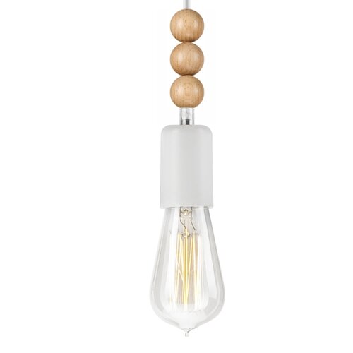  Luster na sajli SIMON 1xE27/60W/230V bela Slike