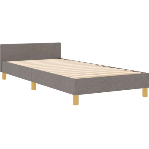 VidaXL Krevet s okvirom Taupe 90x190 cm tkanina Slike
