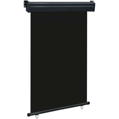 vidaXL Balkonska bočna tenda 125 x 250 cm crna Cijene