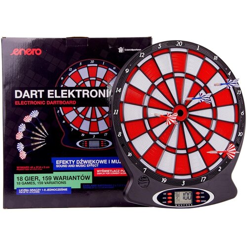 Enero WJ-100 elektronički pikado 43 cm &amp;ndash; crveni Slike
