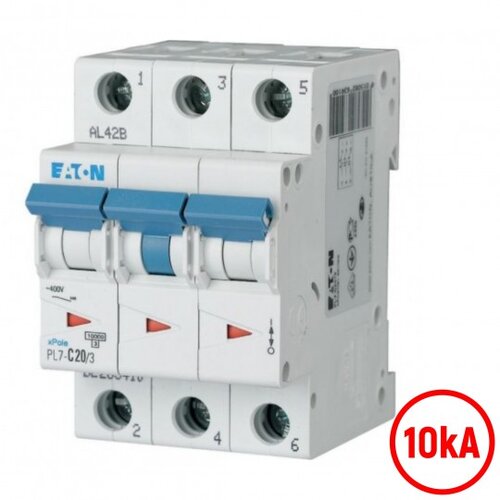Eaton Automatski osigurač 20A C 10kA PL7-C20/3 263410 Cene