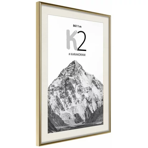  Poster - Peaks of the World: K2 30x45