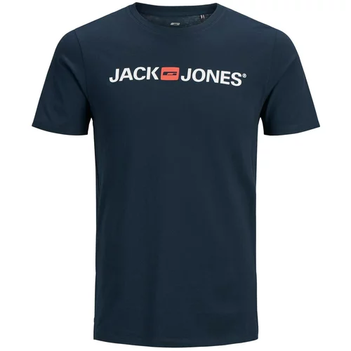 Jack & Jones Plus Majica mornarska / melona / bela