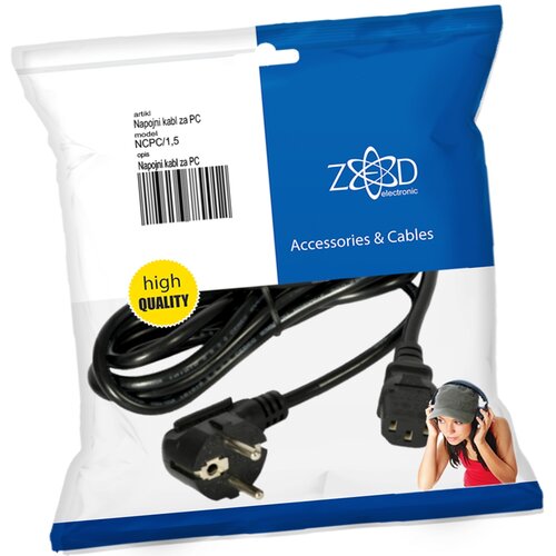 Zed Electronic Kabel napojni, za PC, 1.8 met - NCPC/1,5 Cene