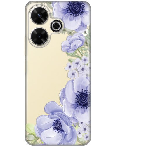  torbica silikonska print skin za xiaomi redmi 13 blue roses Cene