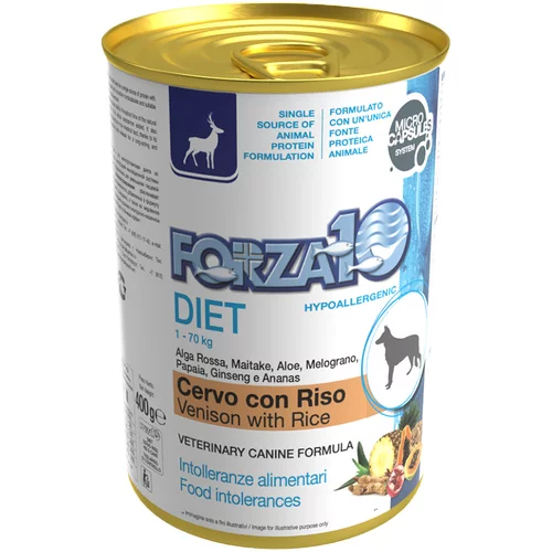 Forza10 Diet Dog Hrana Forza 10 Diet Low Grain 6 x 400 g - Divjačina in riž