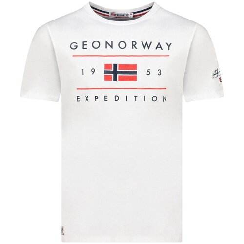 Geographical Norway Mu&amp;scaron;ka majica Jezolo db 254, Bela Slike