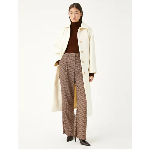 Koton Coat - Beige - Double-breasted