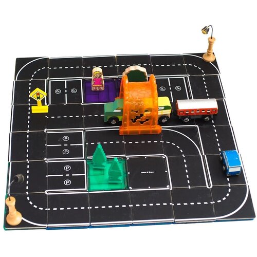 Learn &amp;amp; Grow Toys Dodatak za magnetne pločice - Magnetna cesta 40 kom Slike
