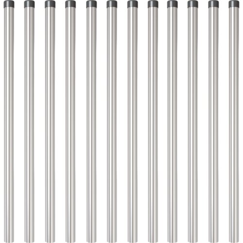 vidaXL Ograjni stebri 12 pcs srebrna 110 cm Cinkano jeklo Cene