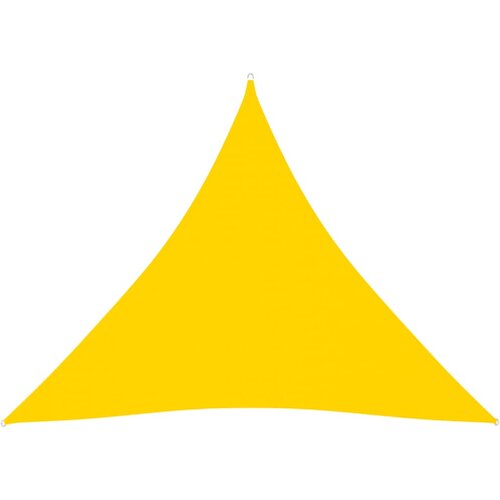 vidaXL Senčno jadro oksford blago trikotno 3x3x3 m rumeno, (20965785) Cene