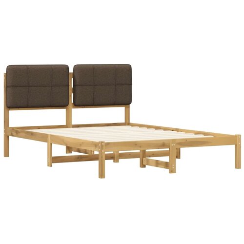  Krevetni okvir s tapiciranim uzglavljem Bijelo isprana i taupe - Bijelo isprana i taupe 160 x 200 cm Slike