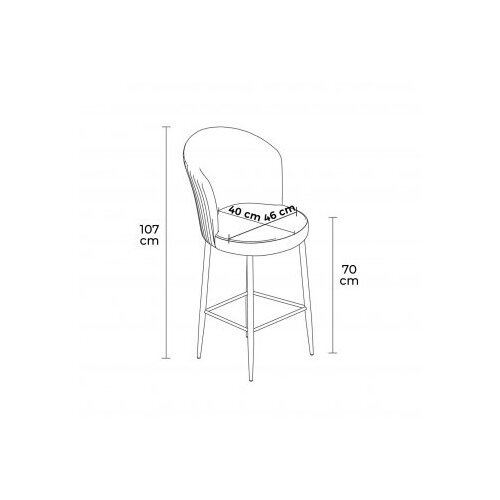 Hanah home fora - cream, white creamwhite bar stool set (2 pieces) Cene