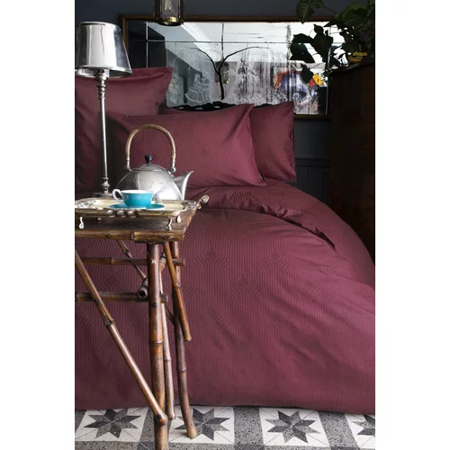 Issimo Home Set posteljine s plahtom Exclusive Botilo Claret Red