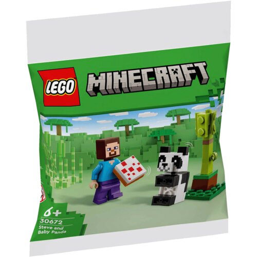 Lego Steve i beba panda, Polybag Slike