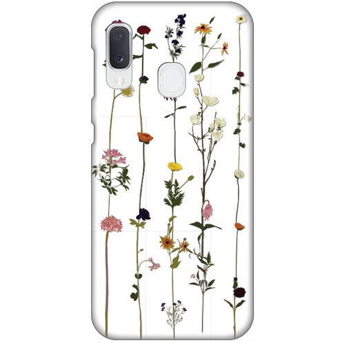  Silikonska maska za Samsung A202F Galaxy A20e Flower Print Skin bela Cene