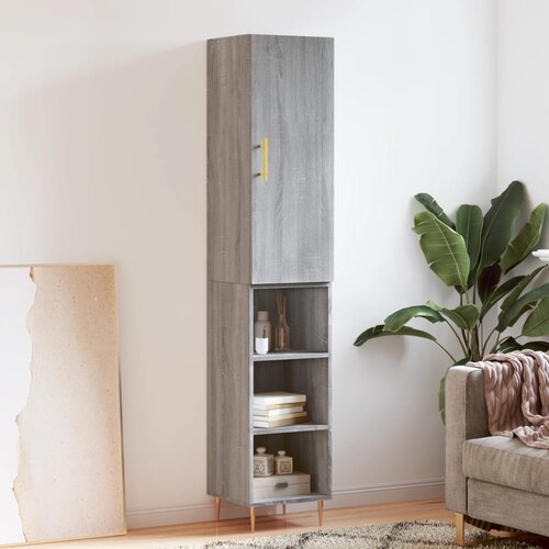  Visoka komoda siva sonome 34,5x34x180 cm od konstruiranog drva Cene