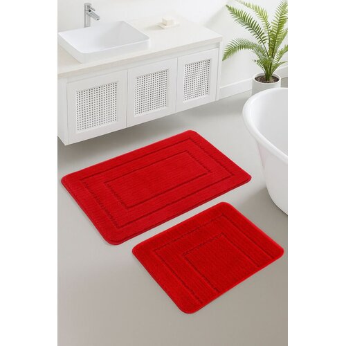 Lessentiel Maison Set prostirki za kupatilo Cerceve, 2 komada, Crveni Cijene