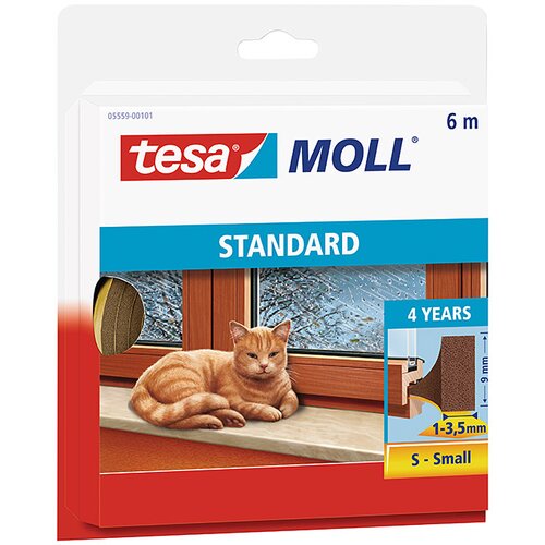 Tesa Tesnilni trak Tesa MOLL Standard I-profil (rjav, 6 m x 9 mm x 4 mm, primeren za: reže od 1 do 3,5 mm) Cene