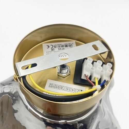 plafonsko svetlo cristal 1xE14/15W/230V mesing/zadimljeno-crna Slike