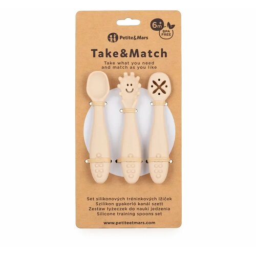  Take&Match 6m+ žlička za otroke Desert Sand 3 kos Cene