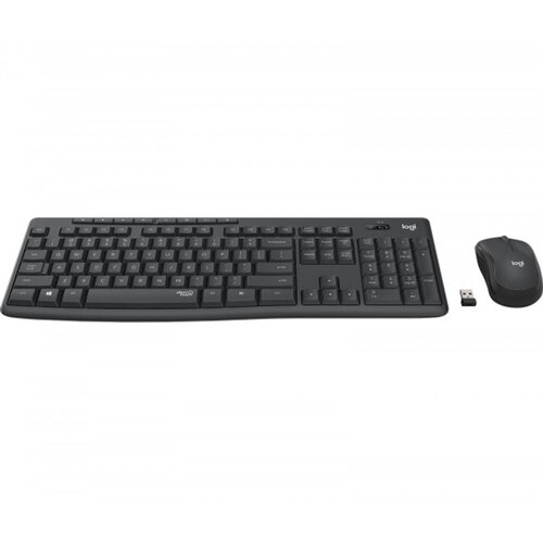 Logitech tastatura MK295 Silent Wireless Combo, bežična, siva Cene