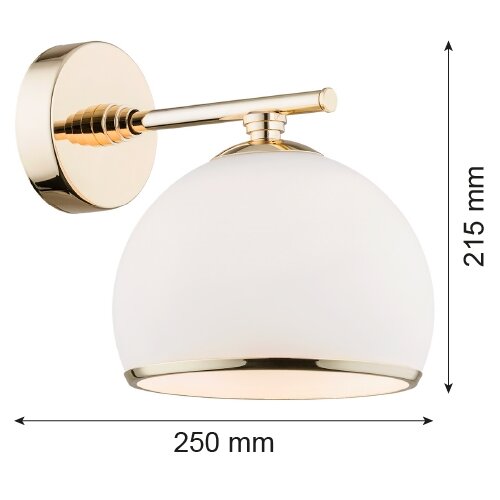  Argon 4255 - Zidna svetiljka MARBELLA 1xE27/15W/230V mesing Slike