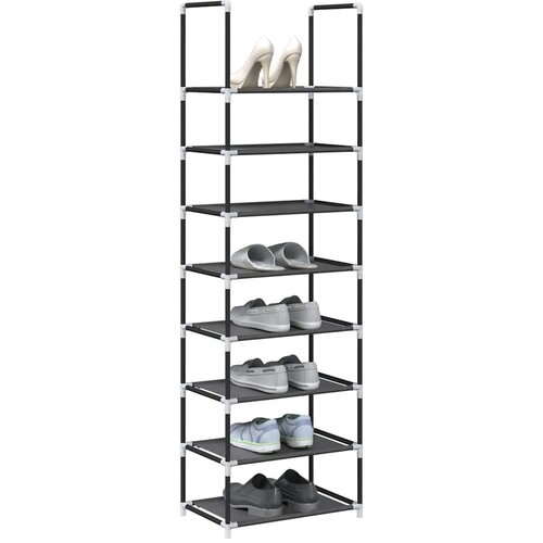  Stalak za cipele 8 nivoa crni 44x28x145 cm netkana tkanina Cijene
