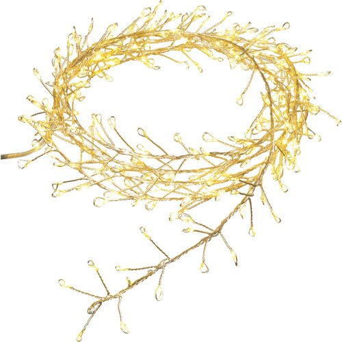  Svetlobna žična LED-veriga pramena 480 LED-diod toplo bela prozorni kabel 9,8 m Slike