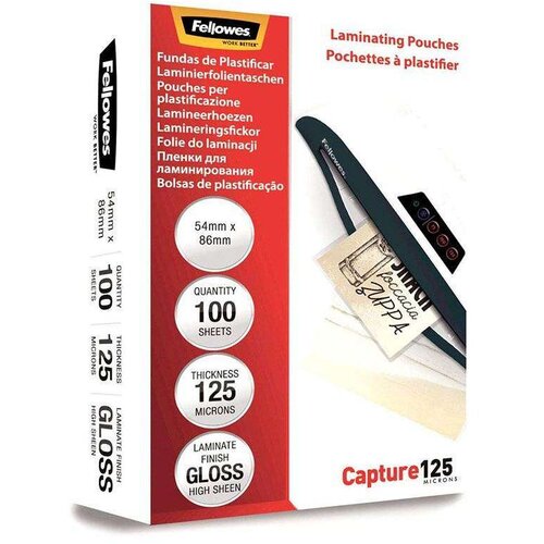 Fellowes Folija za plastifikaciju 5306302 - 54x86mm 125 mic Cene