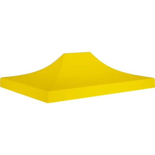 Krov za šator za zabave 4 x 3 m žuti 270 g/m²