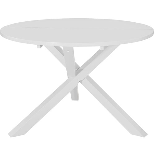 vidaXL Jedilna miza MDF 120x75 cm bela Cene