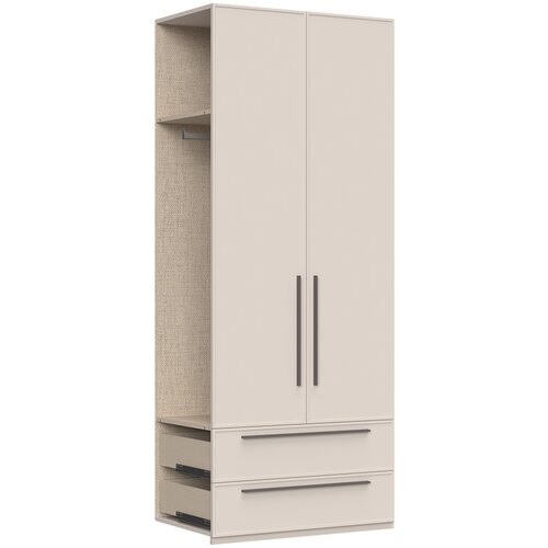 Jela Jagodina dodatni plakar DP22/OP - kolekcija opera - bež tekstil/kašmir mat lak - 90X224X56cm Slike