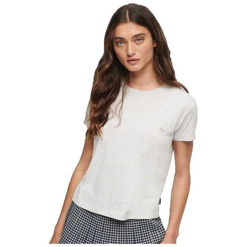 Superdry Majice s kratkimi rokavi T-shirt Essential Logo 90´s manches courtes Bež Cene