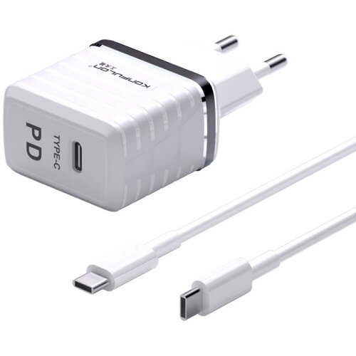  Kućni punjač KONFULON C32D+DC15 PD 20W sa Type C na Type C kablom Slike