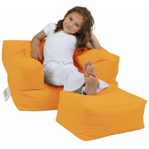 Atelier Del Sofa lazy bag Kids Single Seat Pouffe Orange Slike