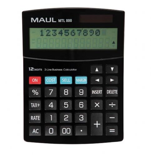 Maul stoni poslovni kalkulator MTL 800, 12 cifara crna ( 05DGM3800B ) Slike