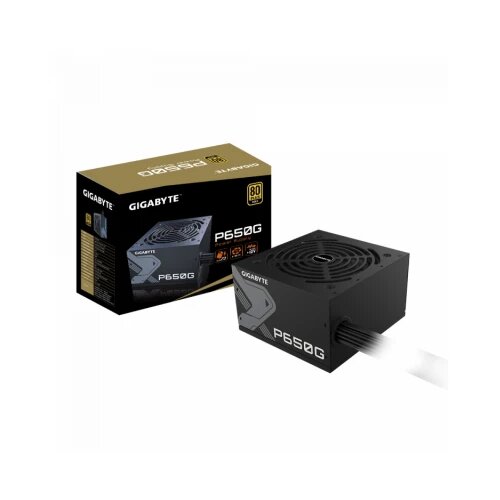 Gigabyte 650W, 80 PLUS Gold certified, 120mm Silent Hydraulic Bearing (HYB) Fan Cene