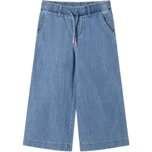 vidaXL Otroške hlače džins modra 104