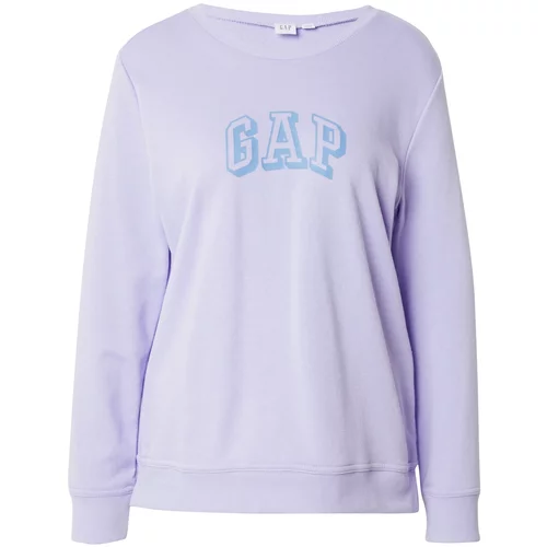 GAP Sweater majica plava / pastelno ljubičasta